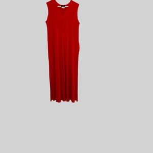 Vintage Elegant Red Sleeveless Dress size 10